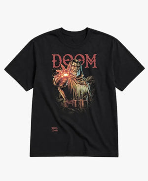 Heroes_VillainsMarvelBadGuysDoctorDoomHeavyweightBoxyBlackT-Shirt