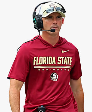 UnisexMikeNorvellFloridaState2026MaroonShortSleeveHoodedT-Shirt