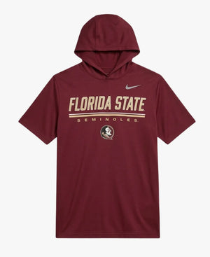 MikeNorvellFloridaState2026MaroonShortSleeveHoodedT-Shirt