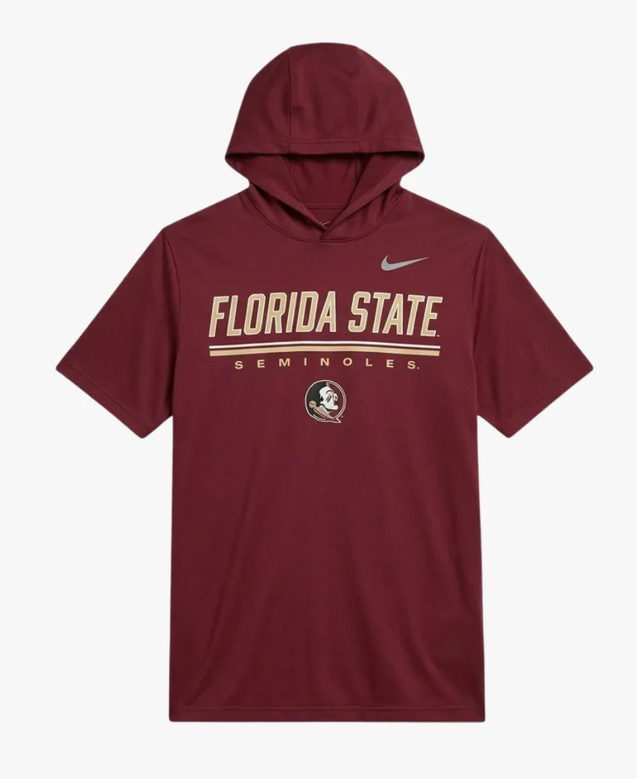 MikeNorvellFloridaState2026MaroonShortSleeveHoodedT-Shirt
