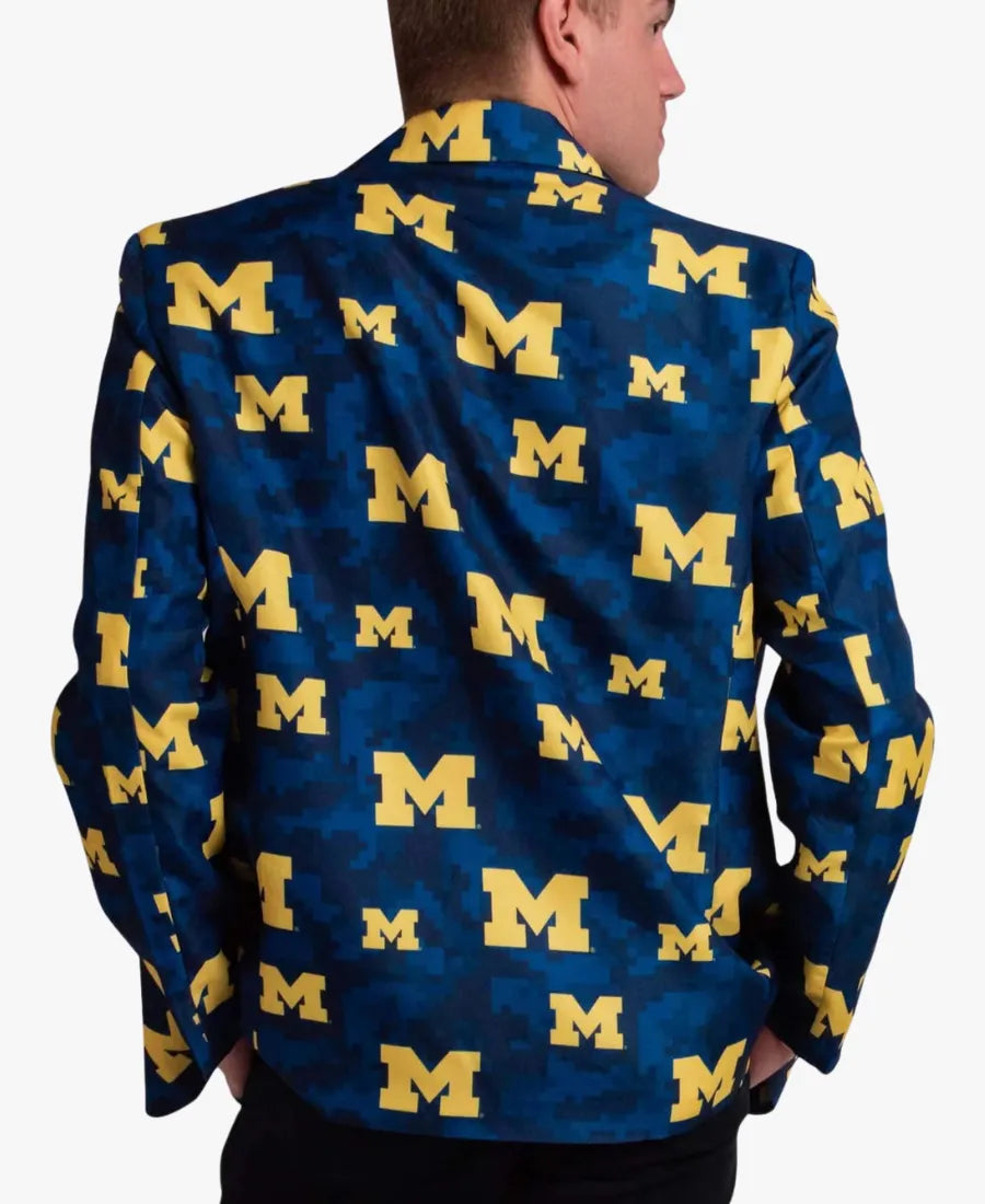 NCAAMichiganWolverinesCamoSuitJacketBlazer
