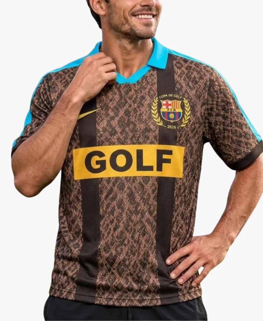 NikeFCBarcelonaxGOLFWANGElClasicoConceptBrownJersey