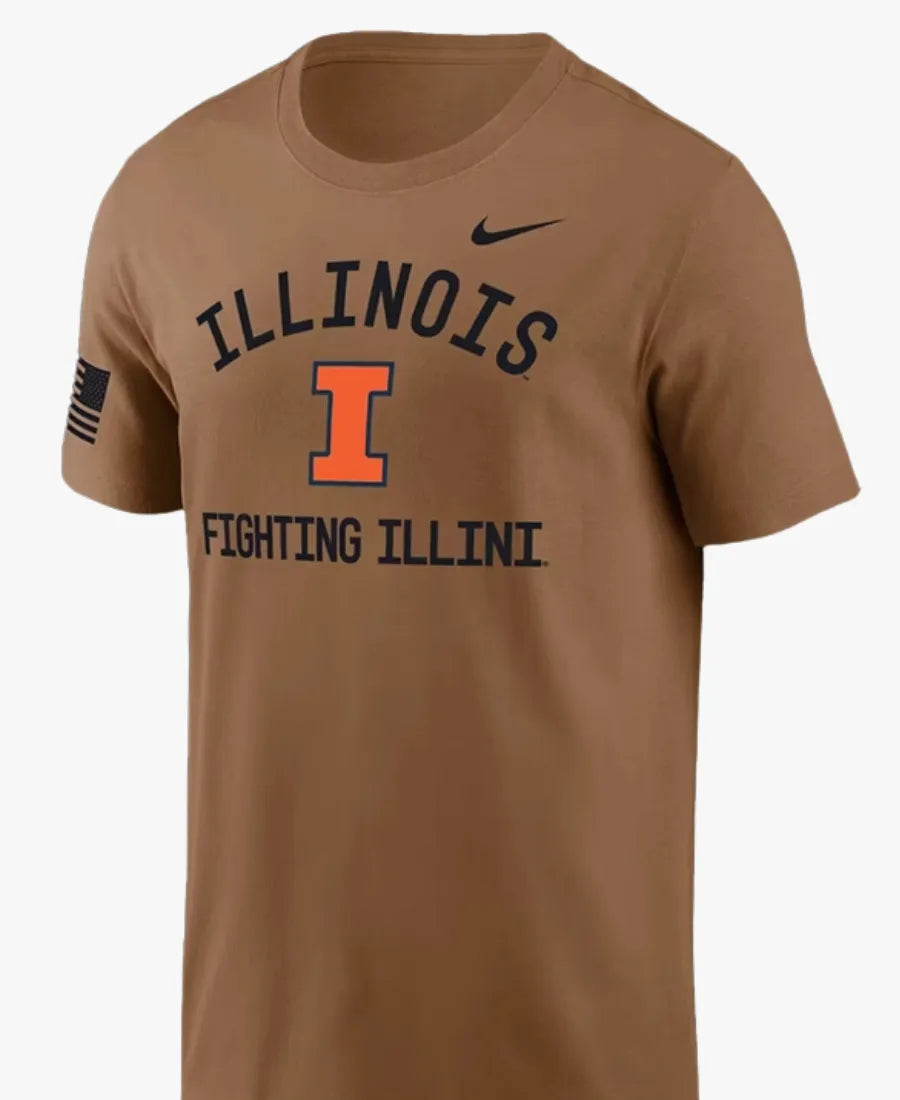 NikeIllinoisFightingIllini2026MilitaryAppreciationT-Shirt