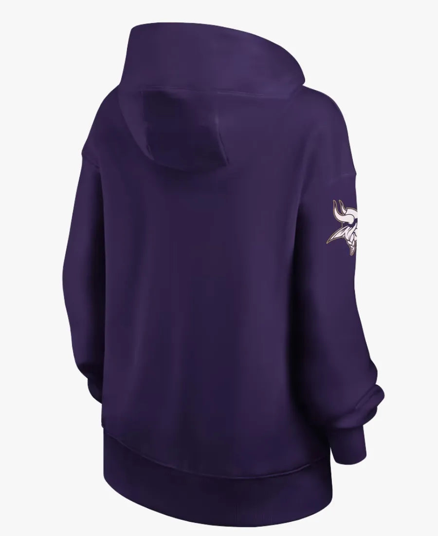 NikeMinnesotaVikings2026RivalriesPhoenixOversizedPurpleFleeceHoodie