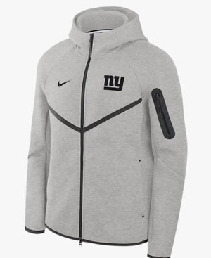 UnisexNikeNewYorkGiantsTopBillingTechFleeceWindrunnerGreyFull-ZipHoodedJacket