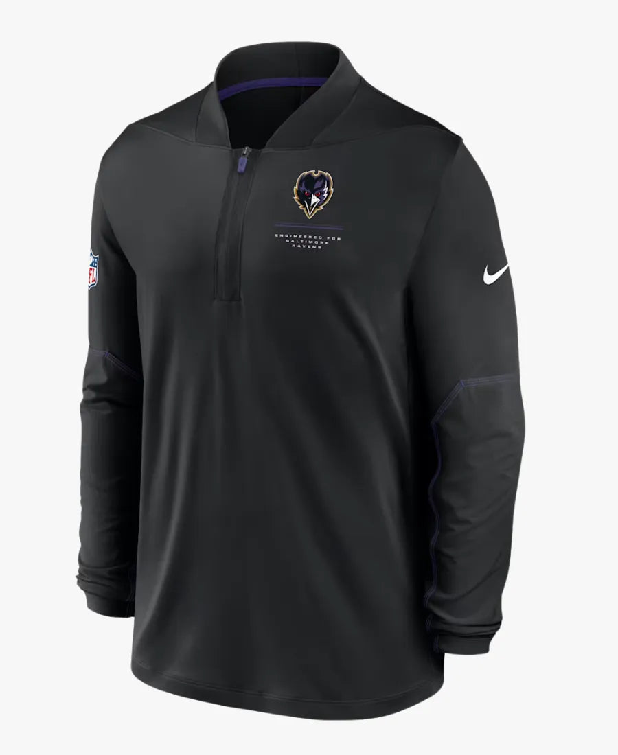 NikeRavens2026SidelineQuarter-ZipTop