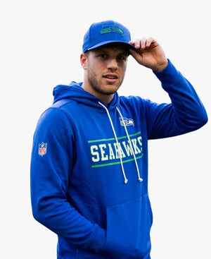 NikeSeattleSeahawksCooperKuppRoyalBlueStandardIssueSidelineAltHoodie
