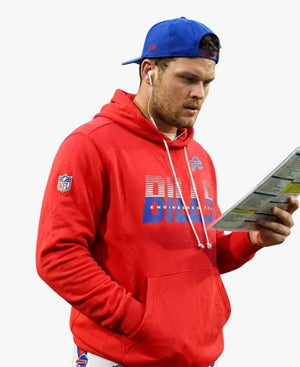 NikeSpencerBrownBuffaloBills2026StandardIssueDri-FITSidelineRedHoodie