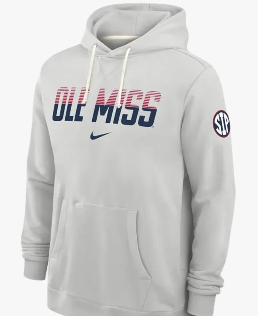 NikeUniversityofMississippiSidelineGreyHoodie