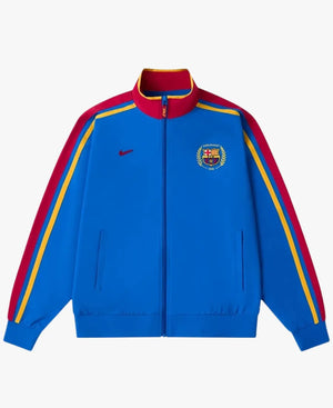 NikexGOLFWANGFCBarcelonaCopaDeGolfBlueFleeceTrackJacket