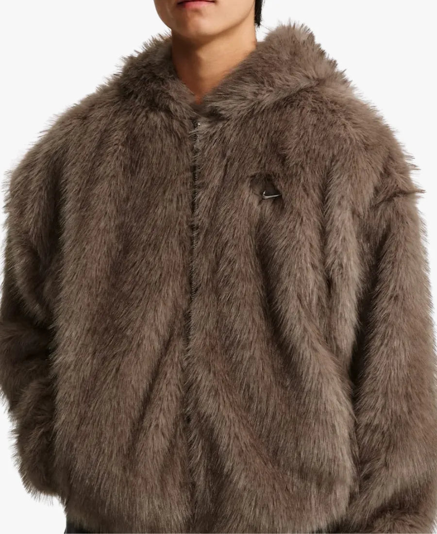 NikexJaMorantFauxFurHoodedJacket