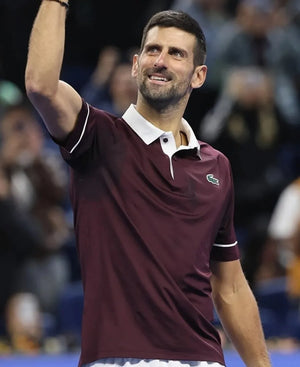 ChinaOpenTennisChampionships2026NovakDjokovicLacosteMaroonShortSleevePoloShirt