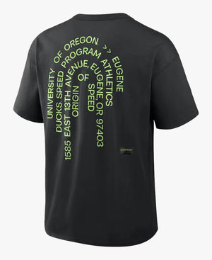 OregonDucks2026OriginofSpeedCollectionMax90BlackT-Shirt