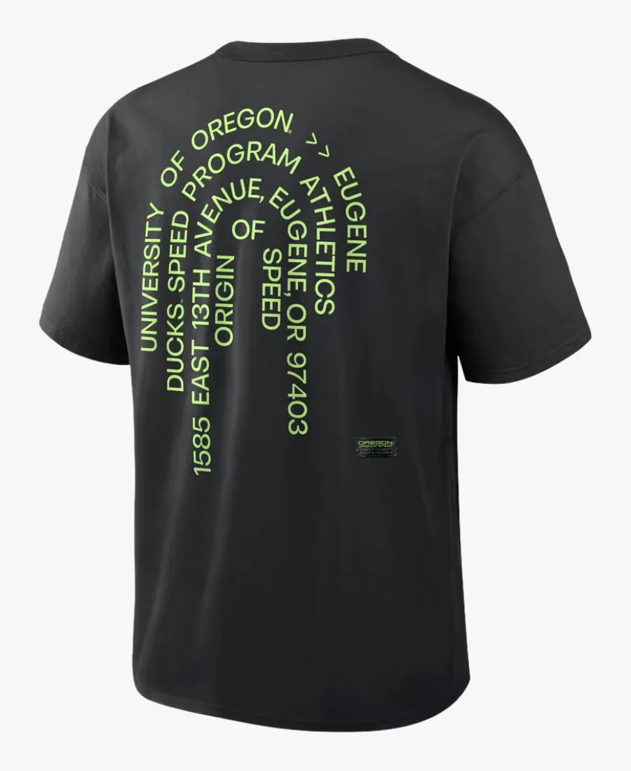 OregonDucks2026OriginofSpeedCollectionMax90BlackT-Shirt