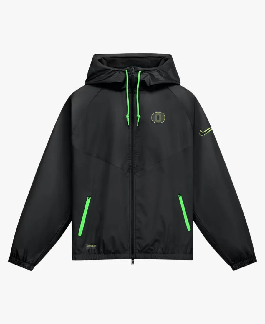 NikeBlackOregonDucksOriginofSpeedFull-ZipWindrunnerJacket
