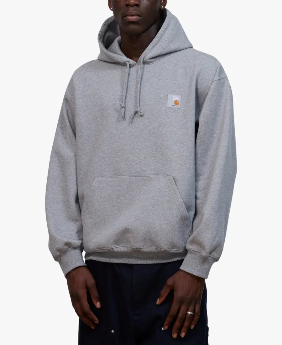 PattaxCarharttWIPHeatherGreyFleeceHoodedSweatshirt