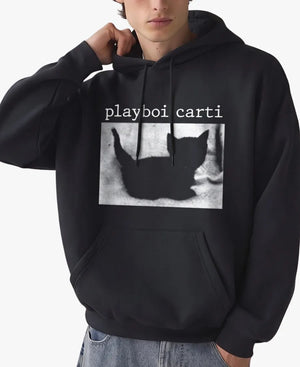PlayboiCartiCatHoodieinBlack