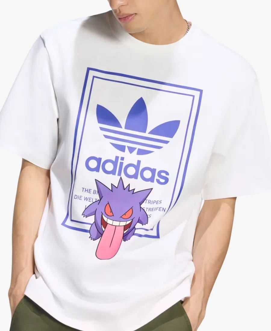 PokemonGengar8-BallWhiteTee