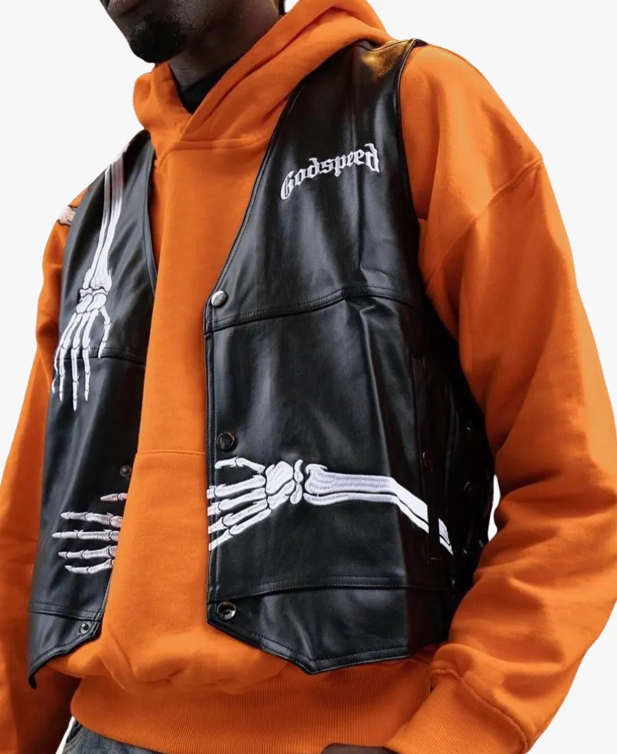 RODGodspeedBlackLeatherVest