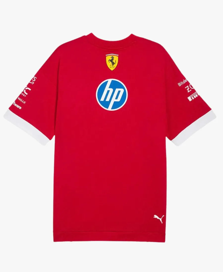 SabrinaCarpenterFerrariF1T-ShirtinRed