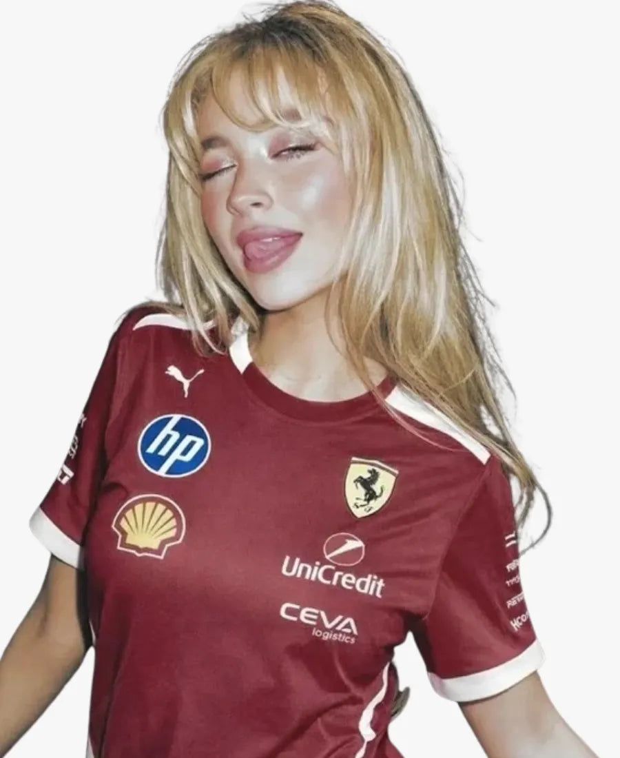 SabrinaCarpenter2026ScuderiaFerrariF1TeamOversizedT-shirt