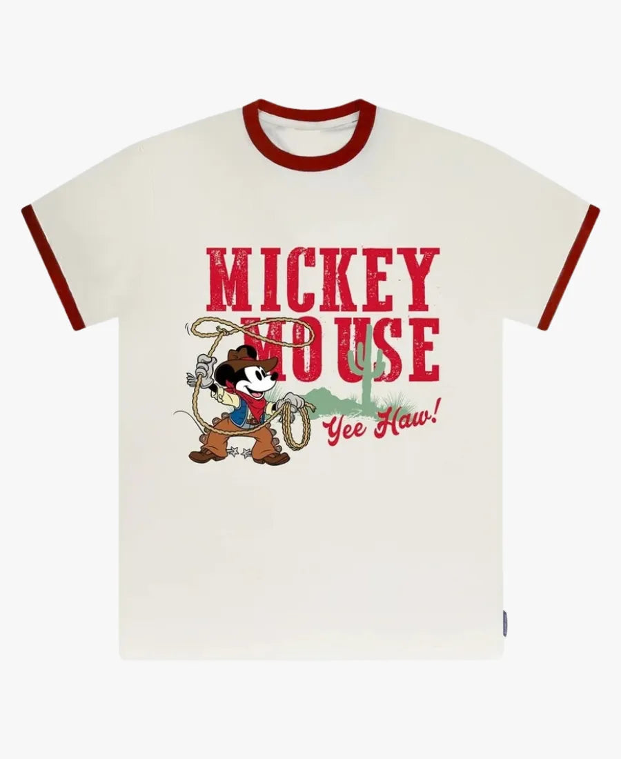 SpiritJerseysDisneyMickey_sWildWest2026RingerWhiteT-Shirt_nbsp