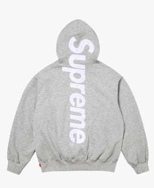 SupremeAppliqueGreyHoodedSweatshirt