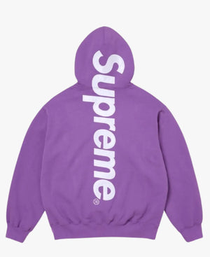 UnisexSupremeAppliquePurpleHoodedSweatshirt