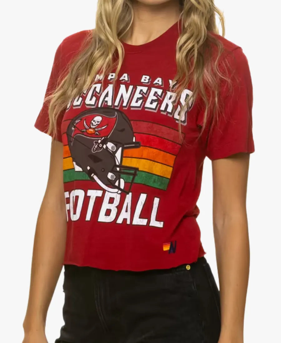 AviatorNationxTampaBayBuccaneersBoyfriendT-ShirtinRed