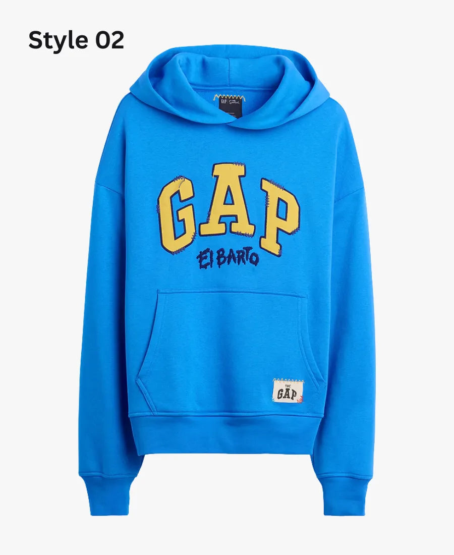 TheSimpsonsxGapVintageSoftBlueHoodie