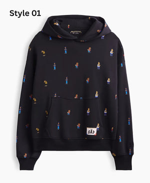 GapxTheSimpsonsBlackHoodie