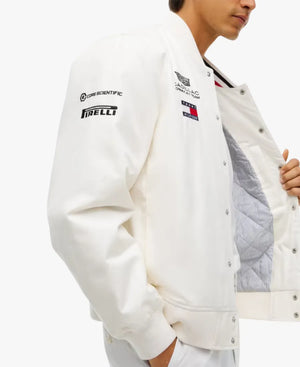 TommyHilfigerxCadillacF1SpecialEditionGPWhiteJacket