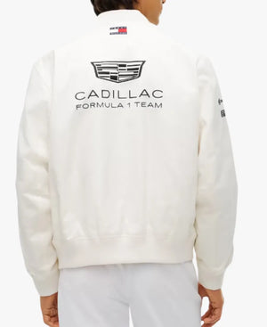 TommyHilfigerxCadillacF1SpecialEditionSilverstoneGPTeamWhiteJacket