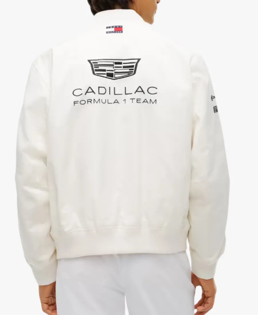 TommyHilfigerxCadillacF1SpecialEditionSilverstoneGPTeamWhiteJacket