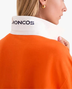 TuckernuckxFanatics2026DenverBroncosRugbyLongSleeveOrangePoloShirt