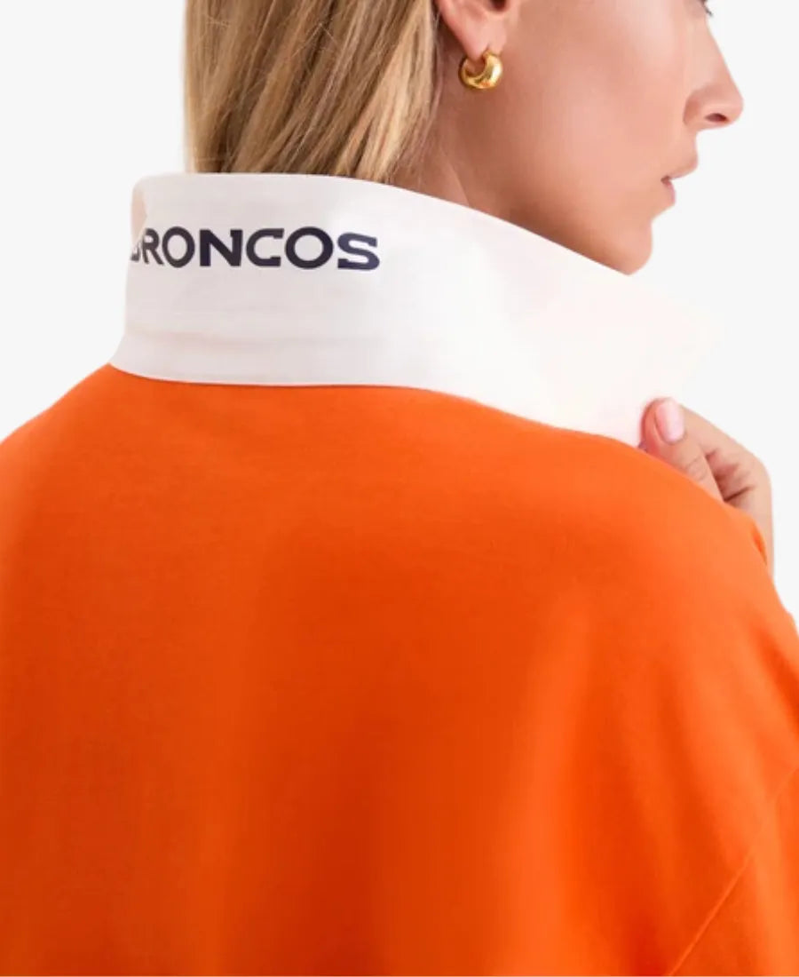 TuckernuckxFanatics2026DenverBroncosRugbyLongSleeveOrangePoloShirt