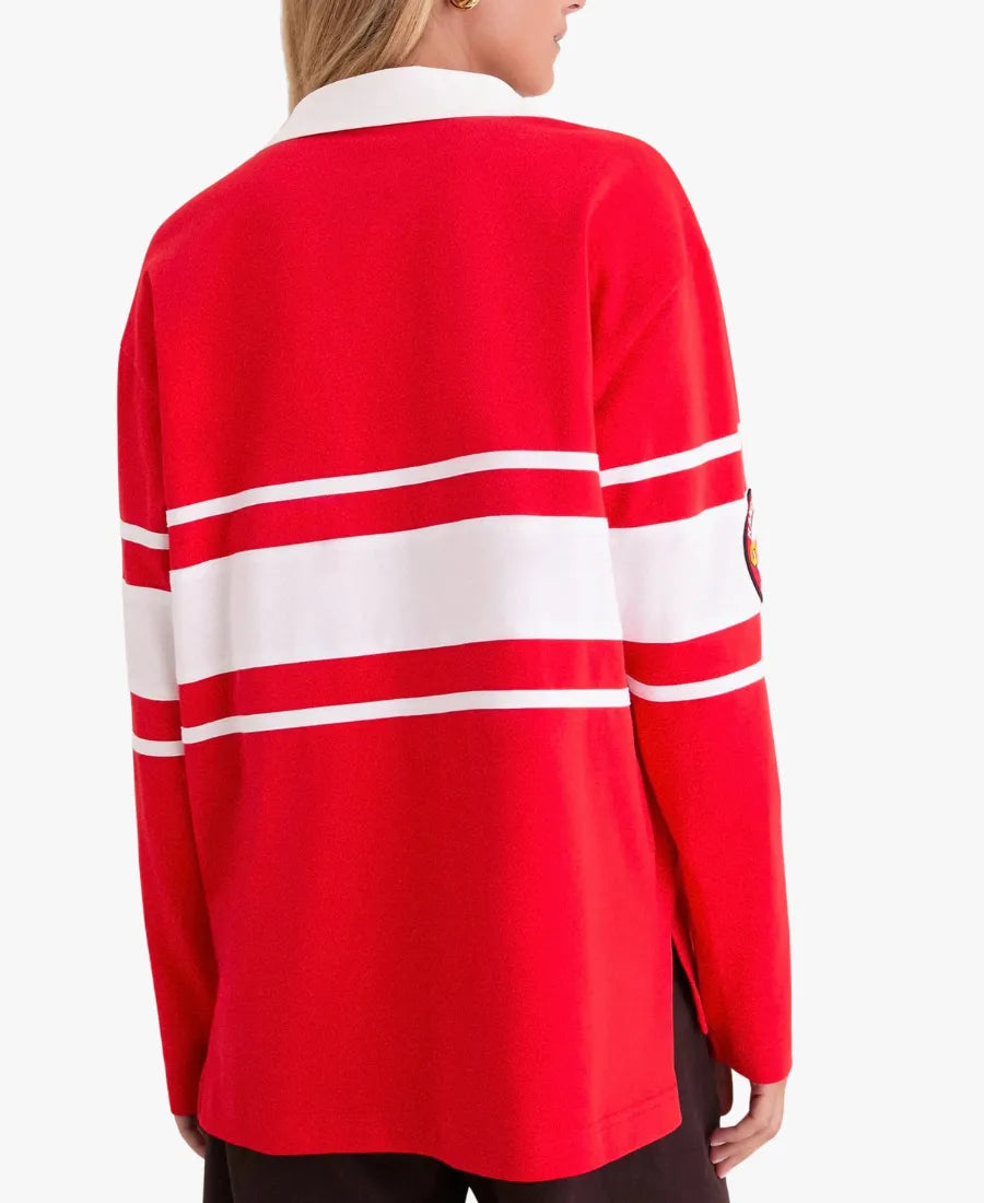 TuckernuckxFanatics2026KansasCityChiefsRedRugbyLongSleevePoloShirt