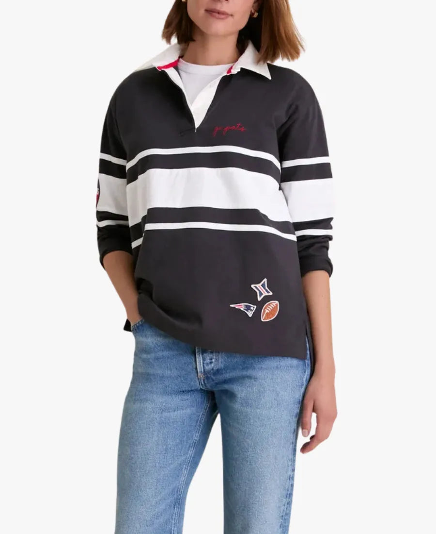 TuckernuckxFanaticsNewEnglandPatriots2026RugbyNavyBluePoloShirt