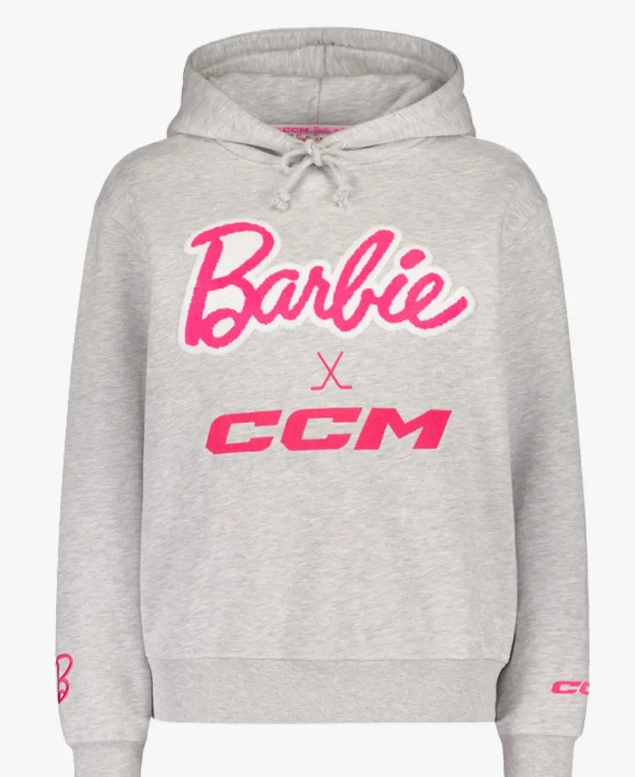 BarbiexCCMGreyEmbroideredHoodie