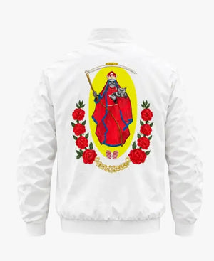 UnisexCMPunkWWEMoneyintheBankChadballWhiteBomberJacket