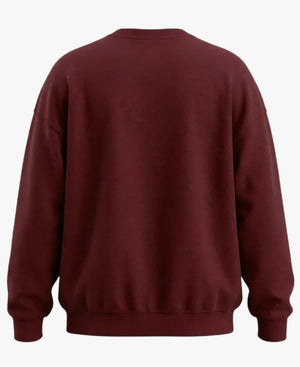 HillmanCollege2026RelaxedMaroonFleeceSweatshirt