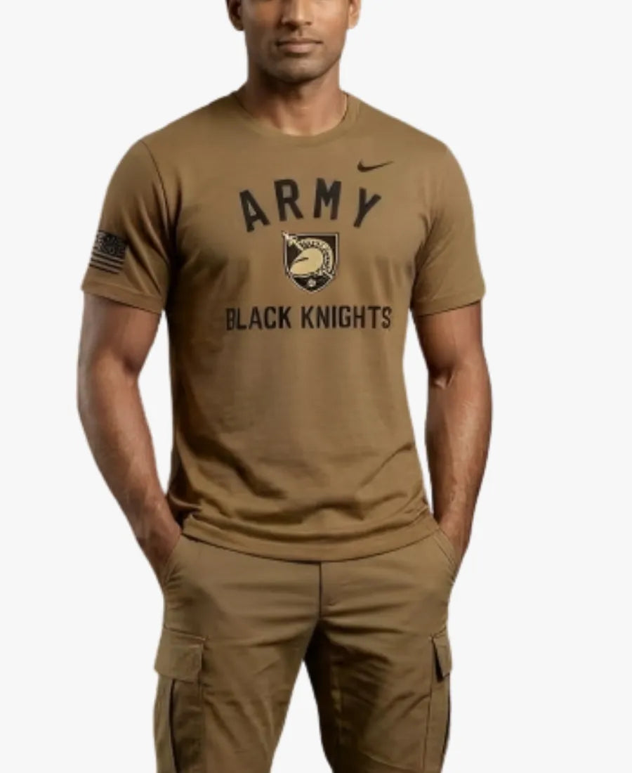 NikeArmyBlackKnightsMilitaryAppreciationBrownT-Shirt