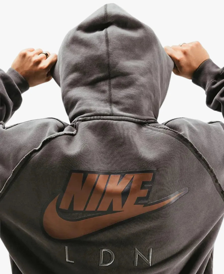 UnisexNikexJordanFlightLondonDarkGreyHoodie