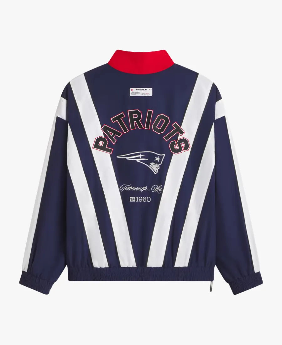 OffSeasonNewEnglandPatriotsWindbreakerJacket-NavyBlue