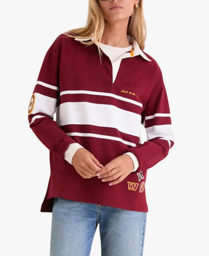 UnisexTuckernuckxFanaticsWashingtonCommanders2026RugbyBurgundyPoloShirt