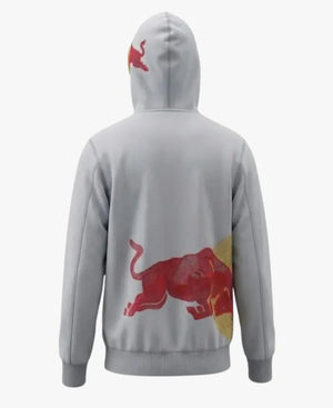 RedBullBigEmbroideredLogoRacingGreyHoodie