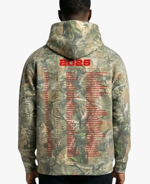 UnisexZachBryanMerchWithHeavenOnTopTourCamoFleeceHoodie