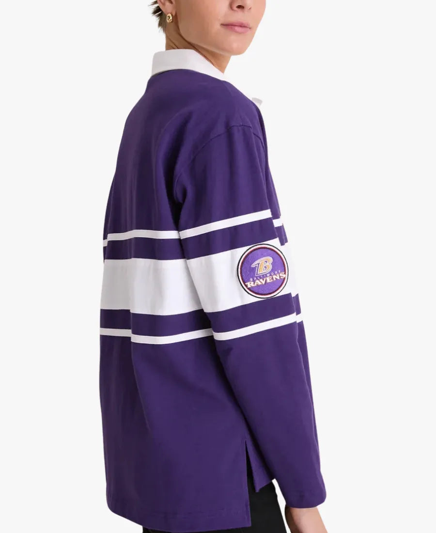 TuckernuckxFanatics2026BaltimoreRavensRugbyLongSleevePoloShirt