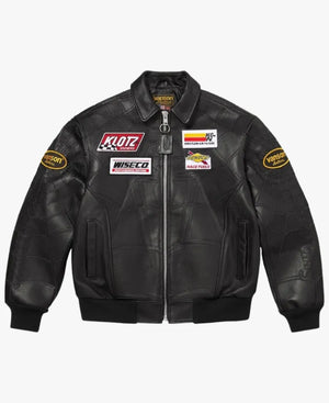 VansonLeatherxSupremeSpider-ManBlackLeatherJacket
