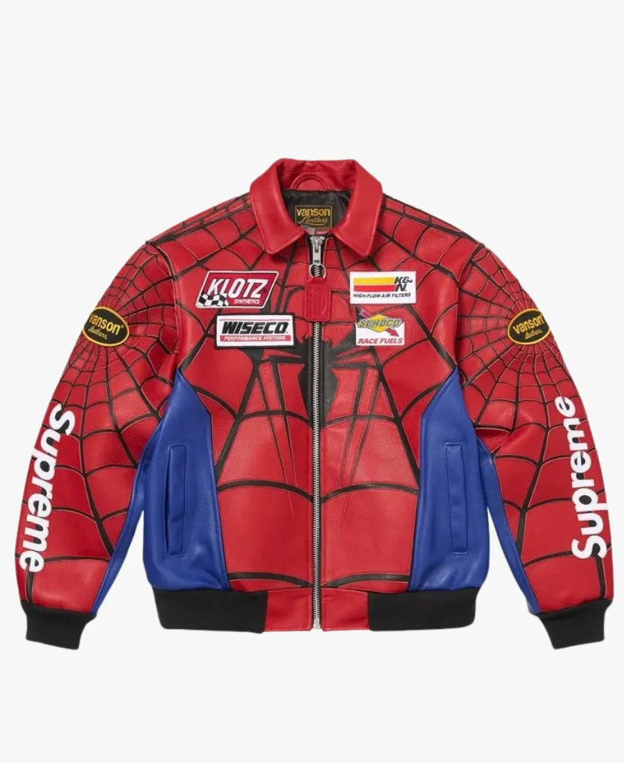 SupremeVansonLeathersSpider-ManJacket